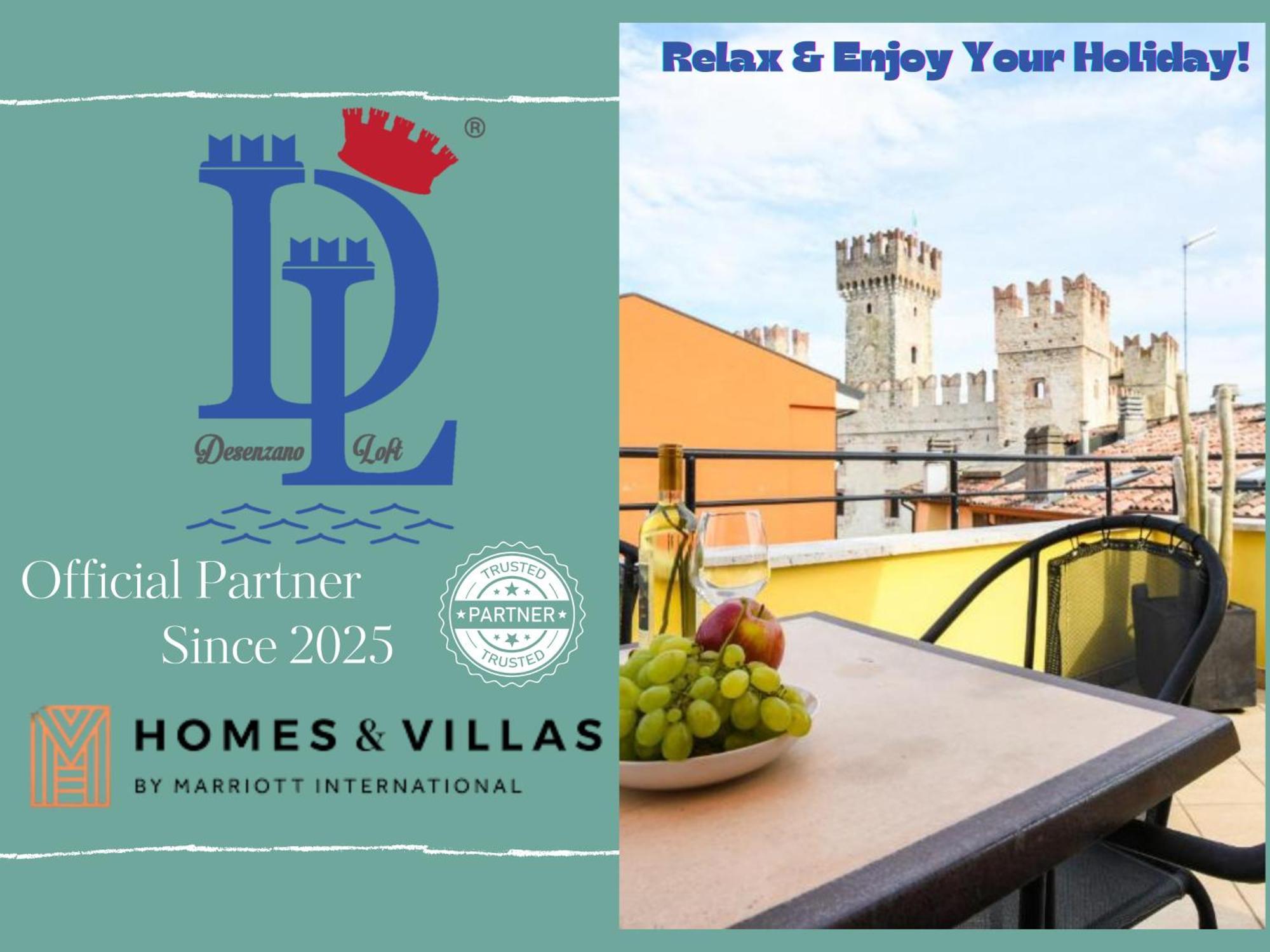 Desenzanoloft Official Partner Marriott Homes & Villas -Penthouse Never Say Never Sirmione Castle View Kültér fotó